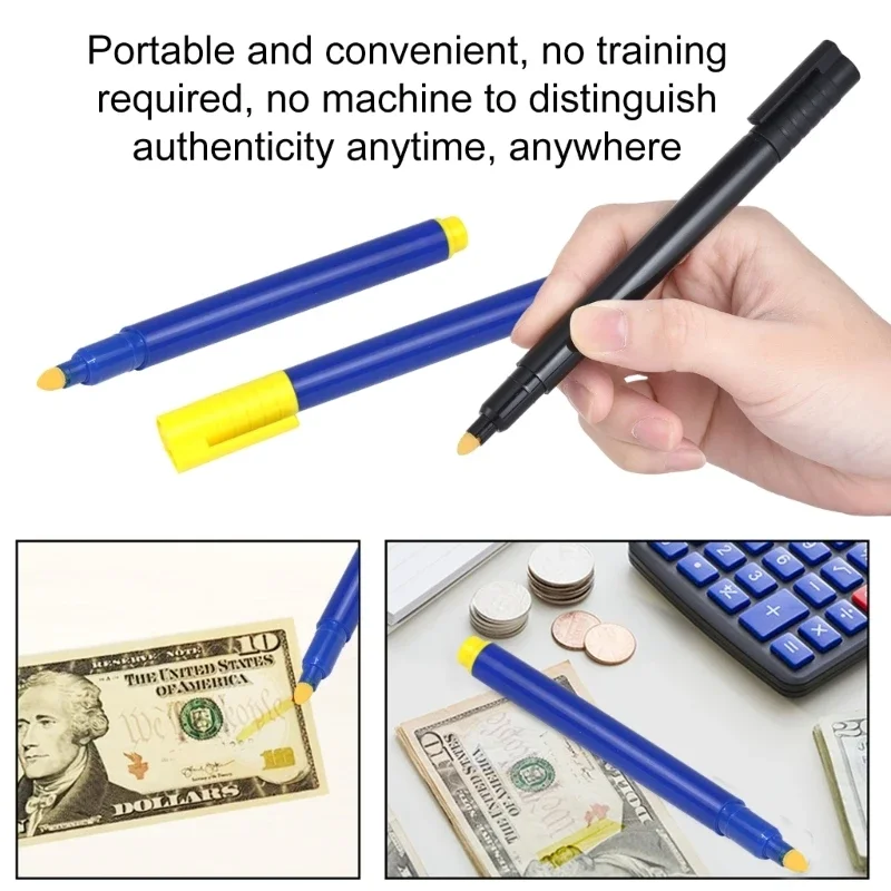 5/10Pcs Fake Money Checker Currency Detector Pen, Fake Money Detctor Marker Detector Markers