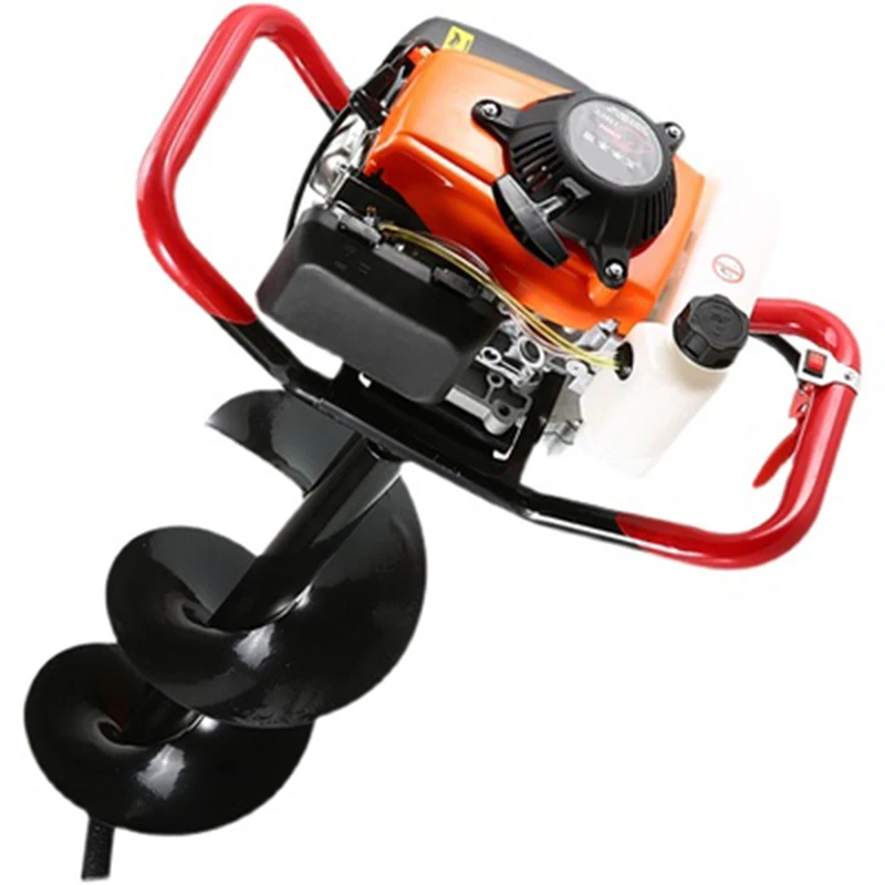 125CC/180CC /198CC High Power Gasoline Ground Drill Planting Pling Hole Drilling Machine Tree Planting Digging Machine 1200ML