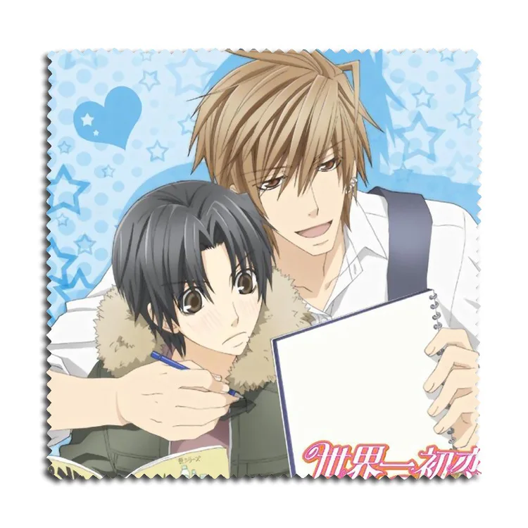 1pc Anime Sekai-ichi Hatsukoi Onodera Ritsu Takano Masamune Flannel Glasses Clean Cloth