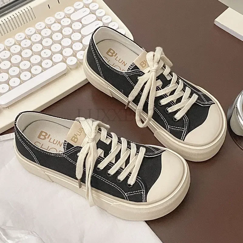 Women's Canvas Shoes Comfortable Versatile Korean Style New Fashion Spring and Summer Girls Sneakers Ins Casual Women Shoes
