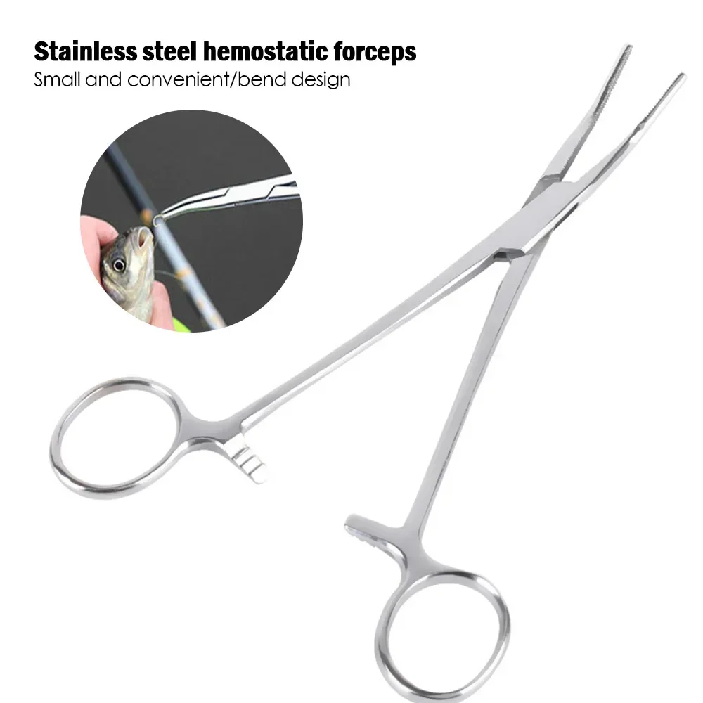 Hand Tool Hemostatic Forceps Pet Hair Clamp Fishing Locking Pliers Epilation Tools Curved/Straight Tip Cutter Tool hand tools
