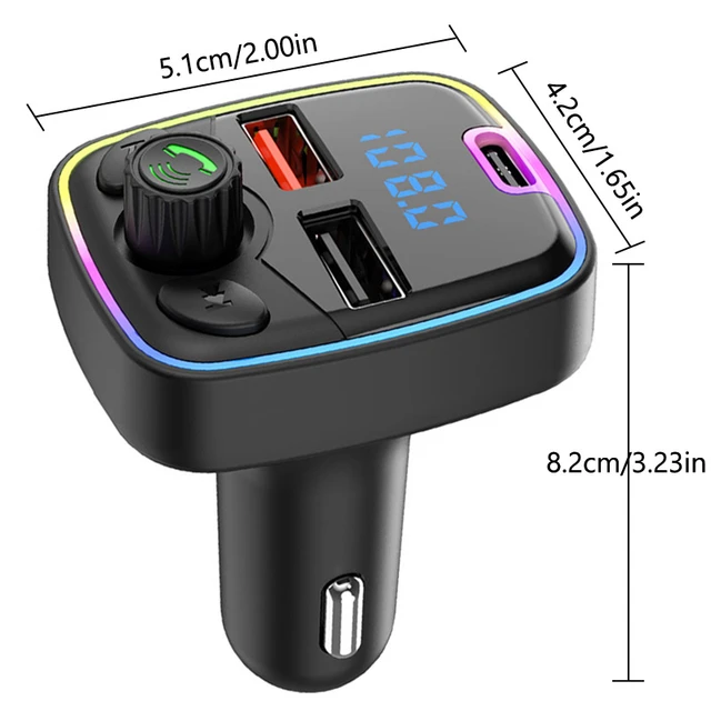 A13 Blueteeth Car MP3 Player Music Player FM Transmitter Dual USB Car  Charger