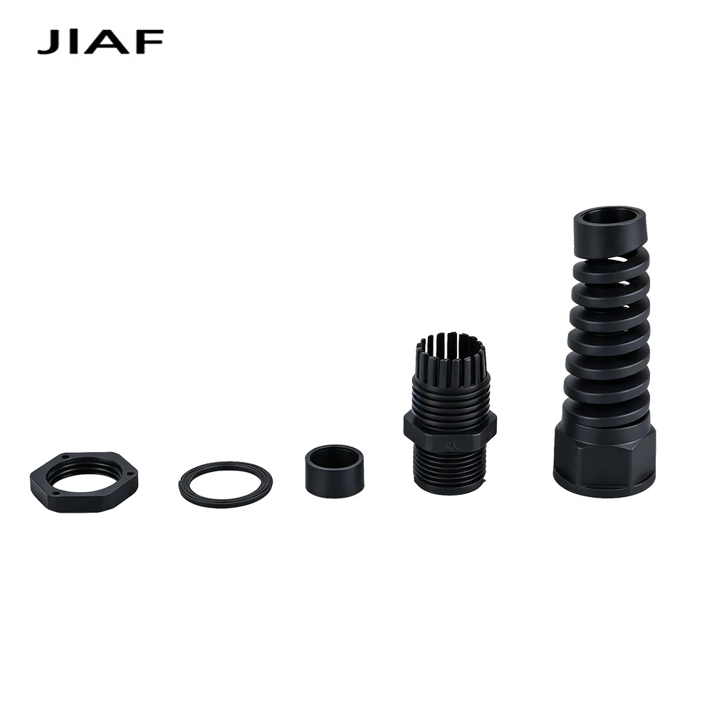 5-Pack Waterproof Nylon Cable Gland Set – Durable Anti-Bending Torsion-Proof Connectors