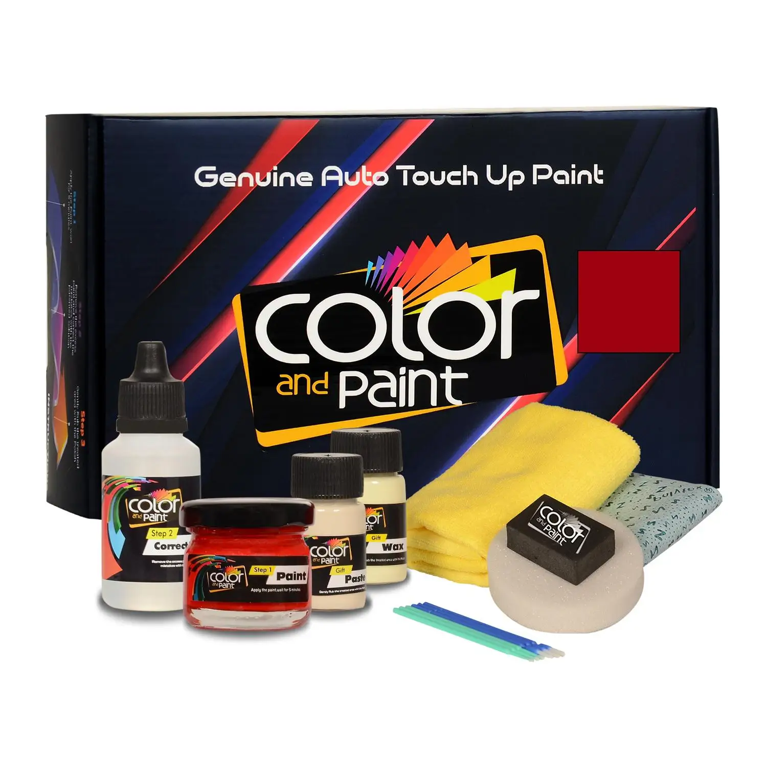 

Color and Paint compatible with Bentley Automotive Touch Up Paint - ST. JAMES RED - LK3E - Basic Care