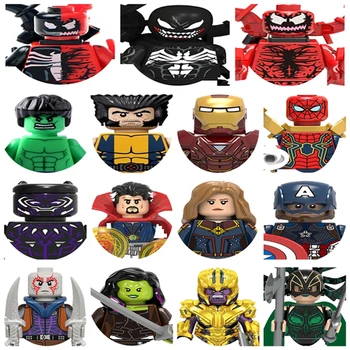 Factory Outlet!!! Heros Venom Eddie Brock Riot Hulk Hela Drax The Destroy Building Block Toys Gift For Children