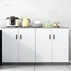Nordic Simple Multi-functional Kitchen Cabinets Small Apartment Home Kitchen Cabinet Living Room Floor-standing Storage Cabinets 2