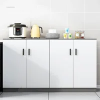 Nordic Simple Multi-functional Kitchen Cabinets Small Apartment Home Kitchen Cabinet Living Room Floor-standing Storage Cabinets 2