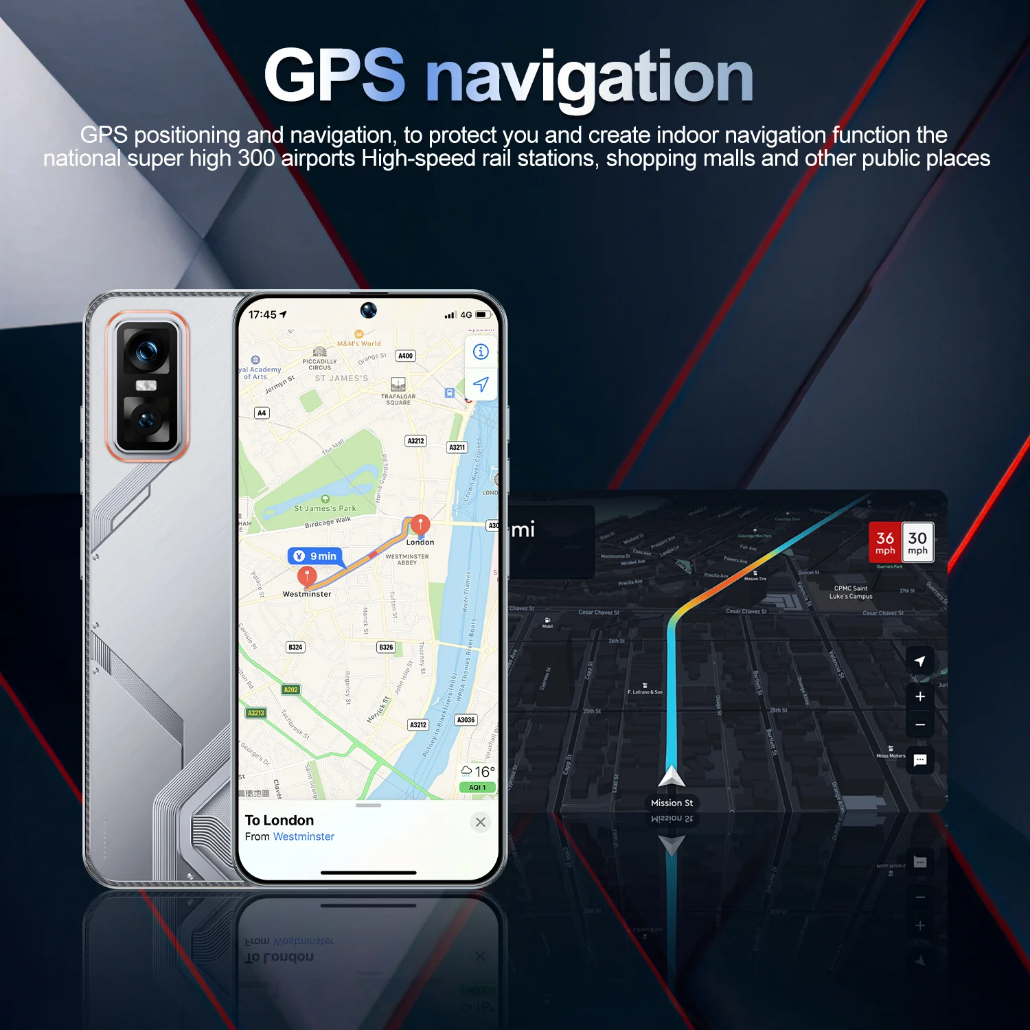 HOT 2025 New GT30 Pro 7.3HD Global Edition Original Smart Dual Card 7800mAh Battery Facial Recognition Function