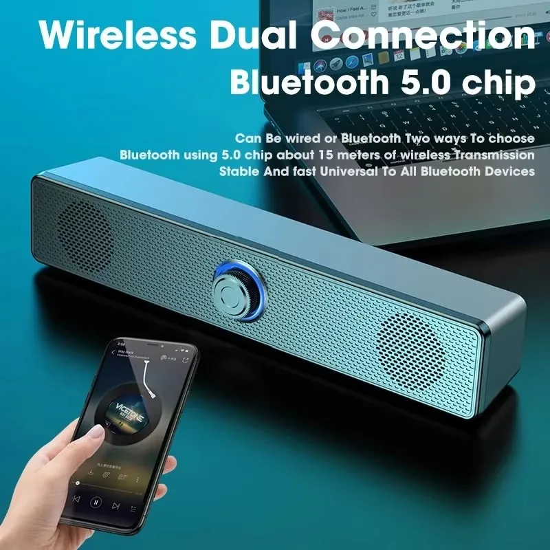 Portable Wireless Bluetooth Soundbar Speaker