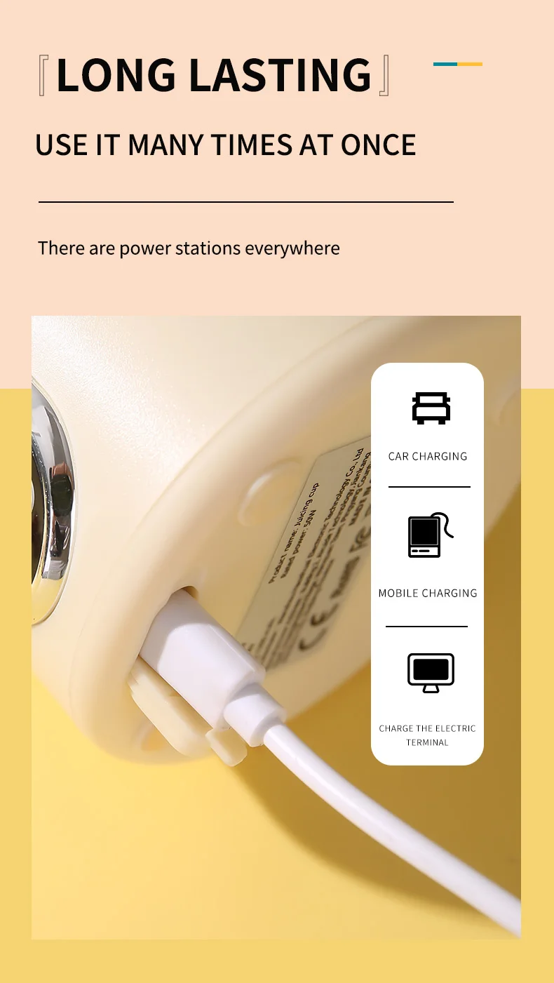 Portable Electric Juicer Blender Usb Rechargeable Fresh Juice Maker_voghion.com