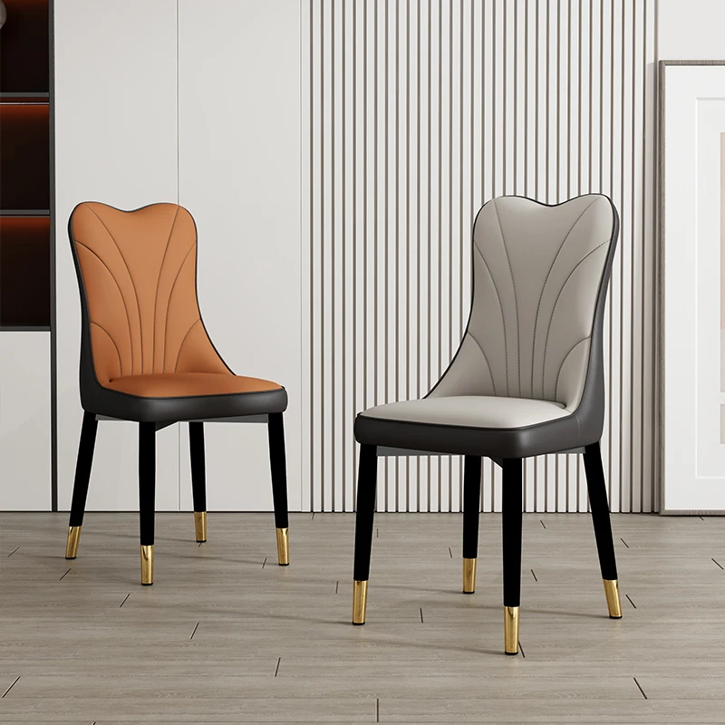 

Soft Luxury Design Chair Ergonomic Hairdresser Minimalist Nordic Chair Metal Modern Dining Cadeiras De Jantar Home Furniture