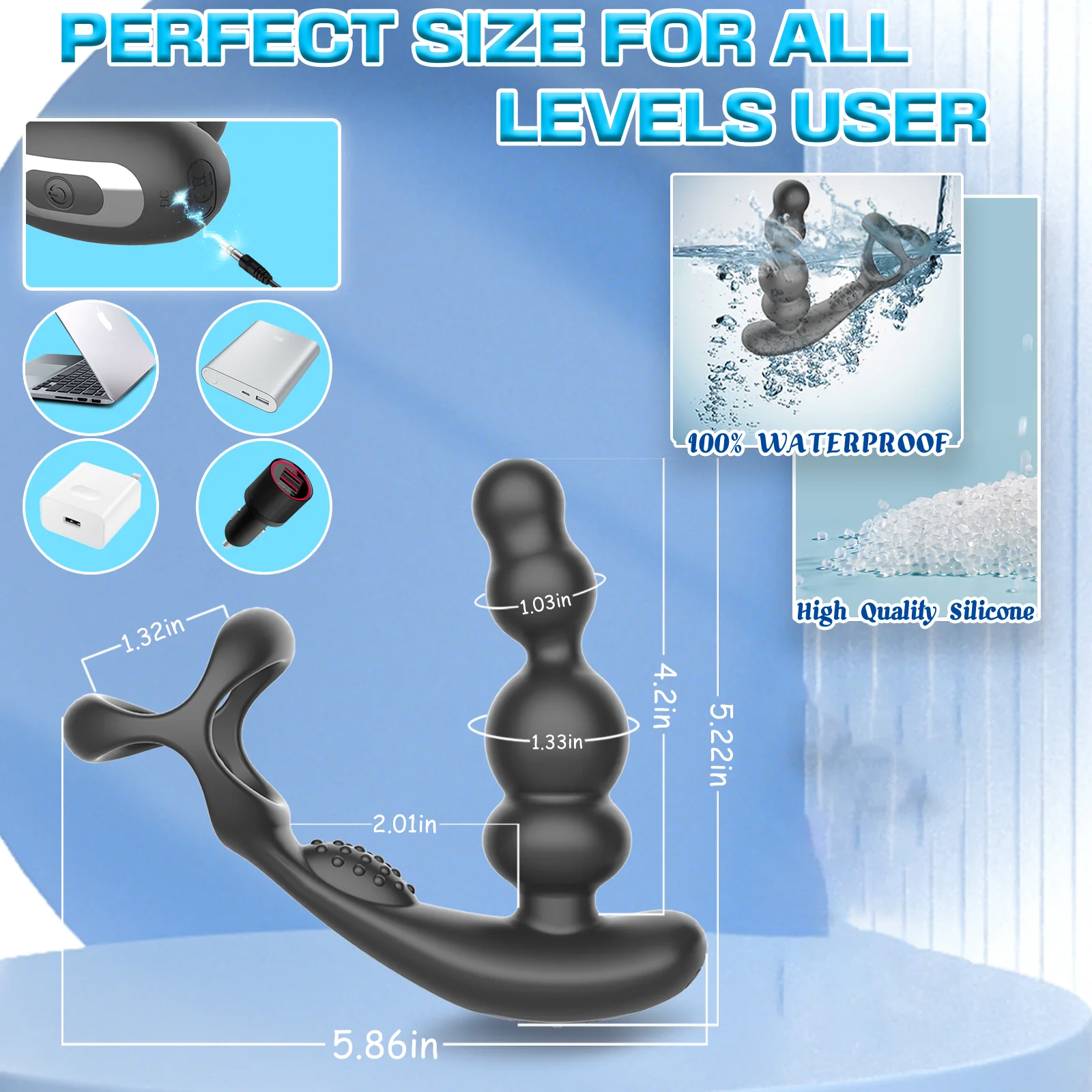 in 1 4 360 ° drehen Vibrator Prostata Massager APP Control Ring für Männer Gay Anal Plug Butt Plug für Männer A Rg_voghion.com