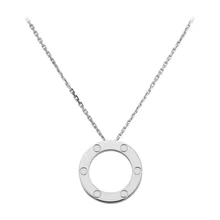  Classic Gift Love Necklace for Women Girls 316L Titanium Steel Slide Pendant Neckalce Collars Collier Femme Fashion Jewely 