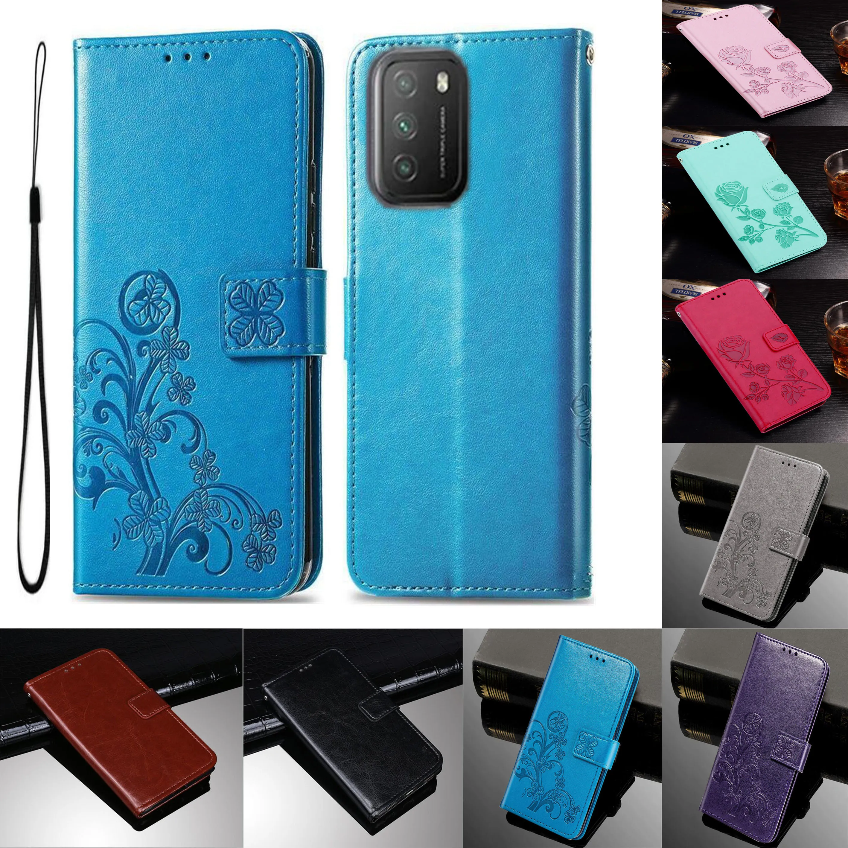 Classic Leather Wallet Phone Case with Card Slot