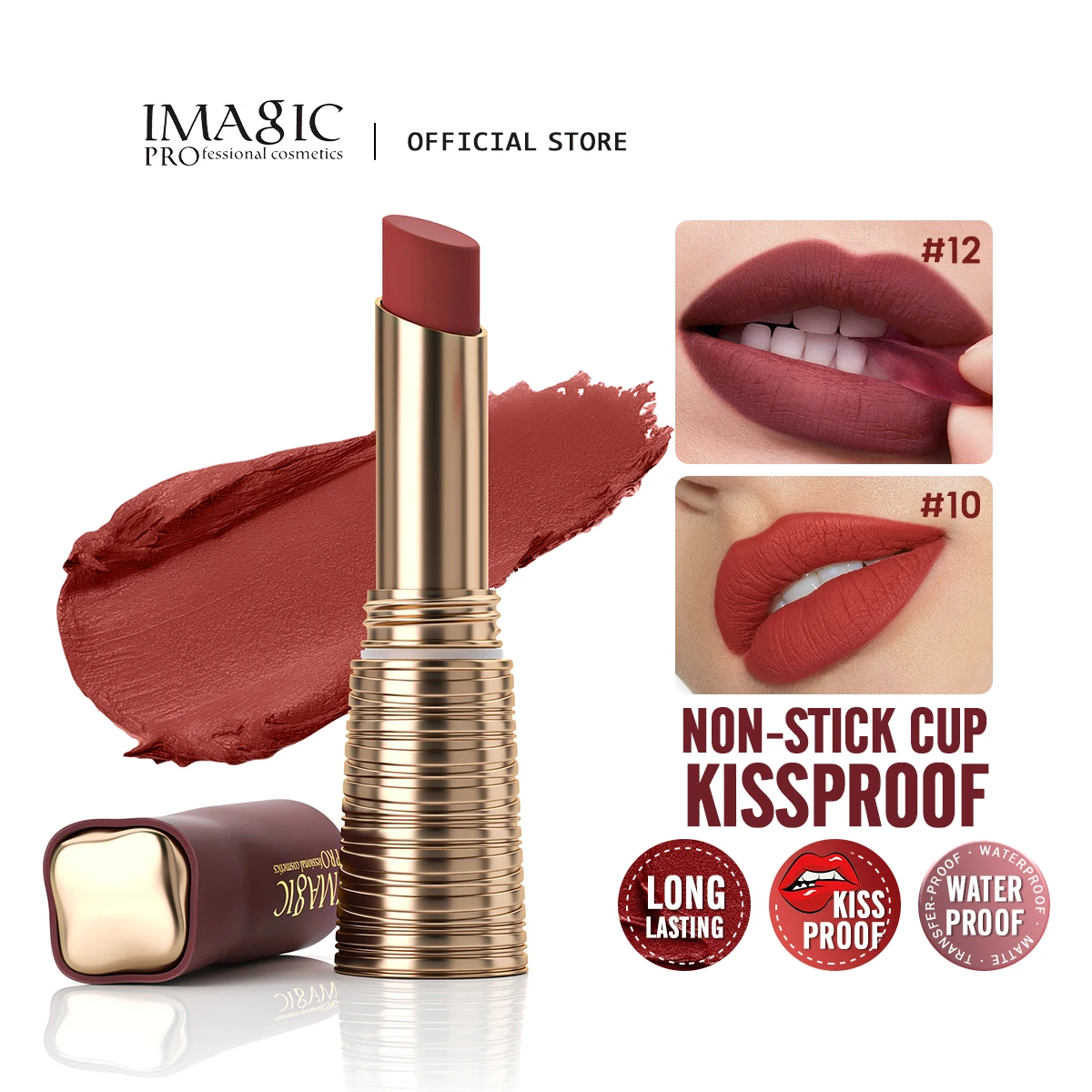 Liquid Lipstick Matte No-stick Long Lasting Waterproof Smudge-free Highly Pigmented Lip Tint Makeup liquid lipstick