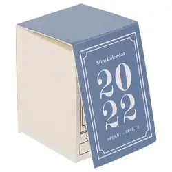Calendrier de bureau pratique à utiliser en intérieur, 1 pièce, 2022 calendrier, calendrier, notes 