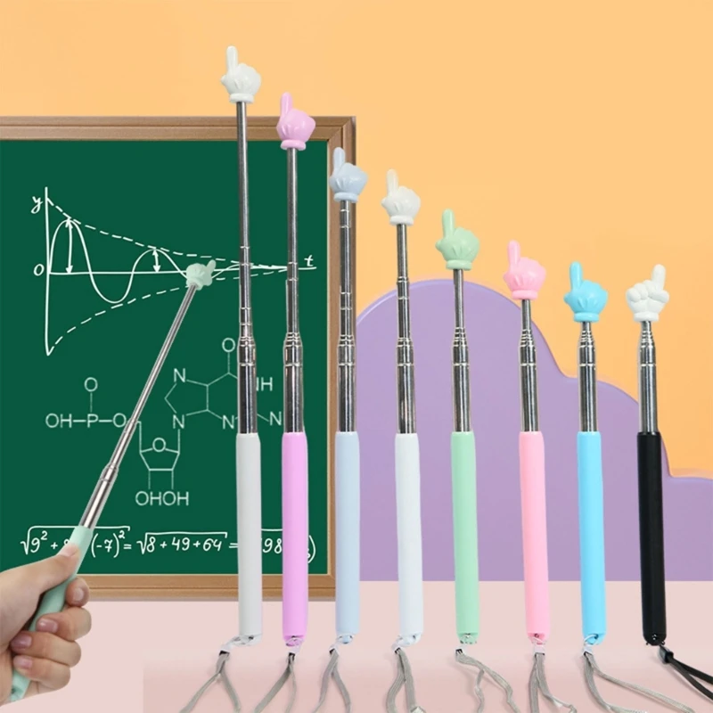 

Teacher with Finger Telescopic with Lanyard for Classroom