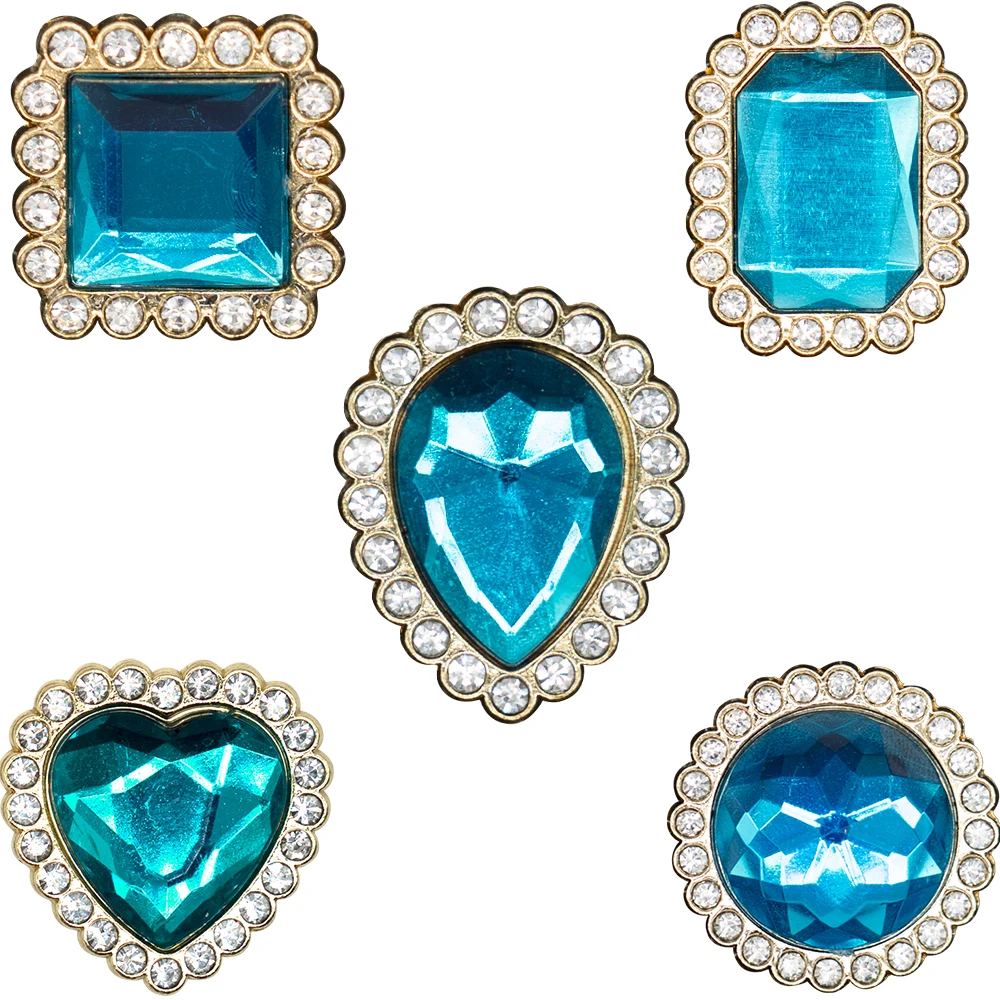 5PCS Metall Schuh Charms Set Mode Schmetterling Vögel Parfüm Bogen Schuh Zubehör Pins für Clog Luxus Stil Metall Clog schnallen – Detail 9