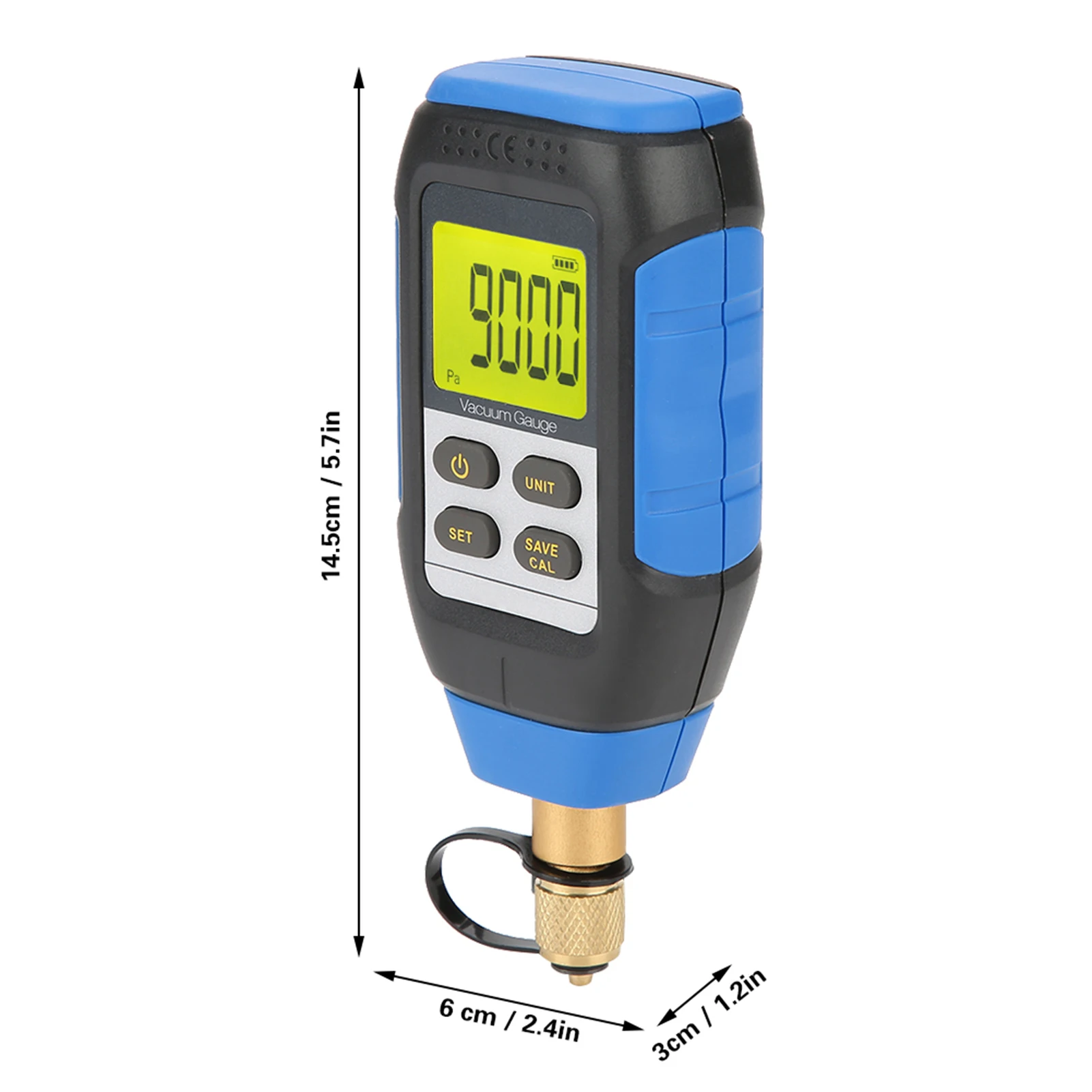 Vacuum Gauge VMV-1 High Precision Digital Vacuum Gauge for Atmospheric Environment 0-50&deg;C High Precision Digital