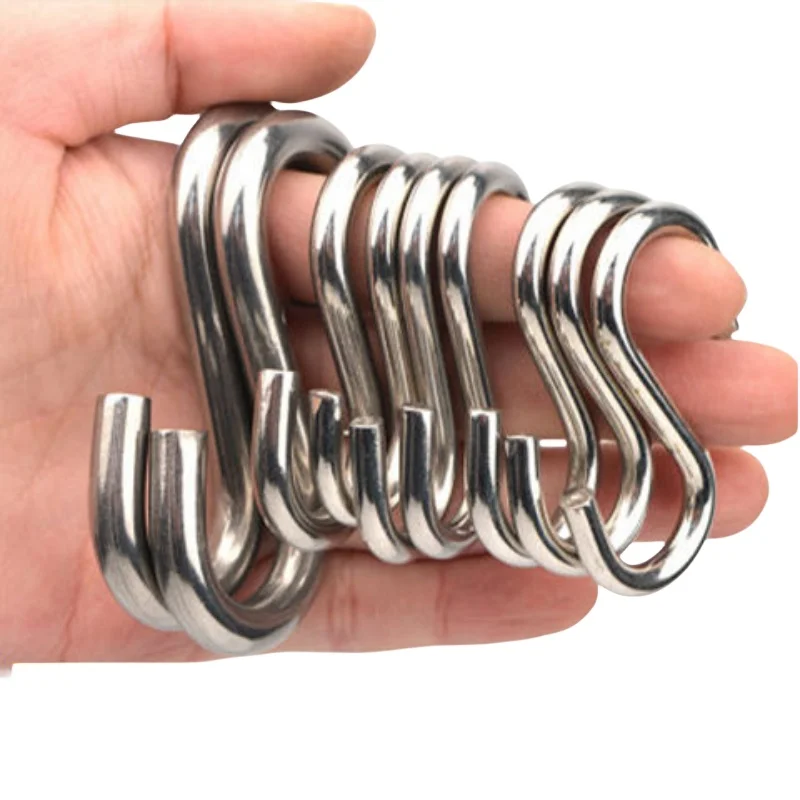 

Stainless steel S-type hook S hook kitchen wall Bathroom kitchen cabinet door small hook