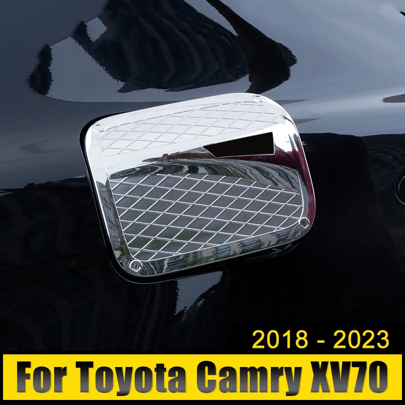 

For Toyota Camry XV70 2018-2021 2022 2023 ABS Carbon Fiber Car Fuel Tank Cover Oil Cap Decorative Trim Case Sticker Accessories