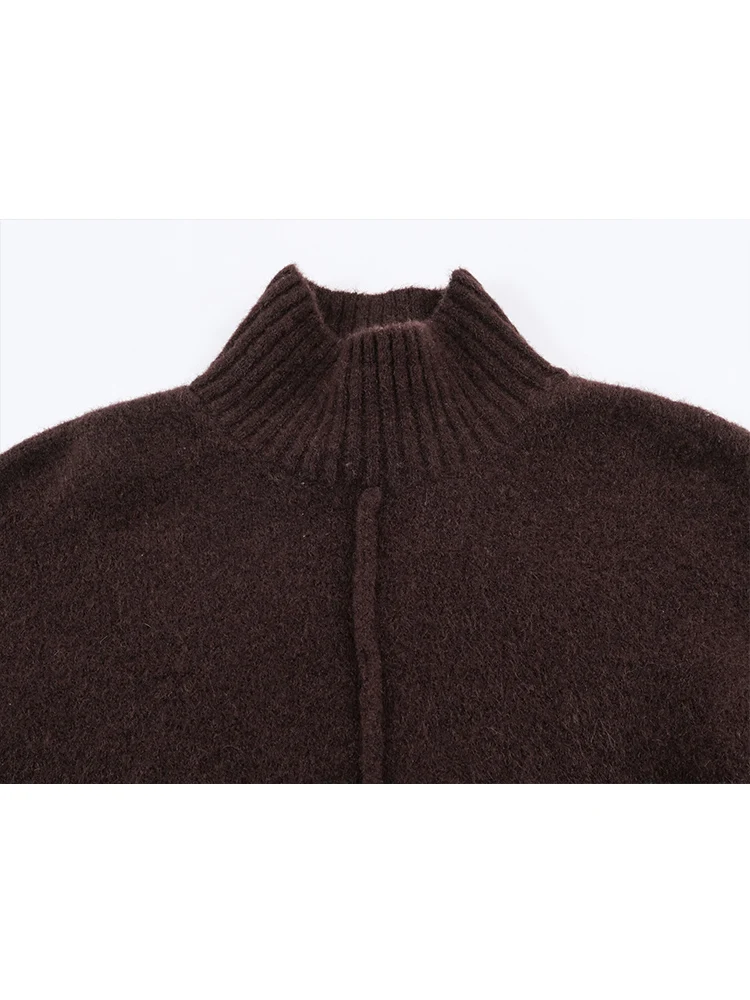 Winter New Women Turtleneck Sweater Dresses Sexy Slim Streetwear Solid Simple Mini Dress Casual Thick Pullover Knitted Dress