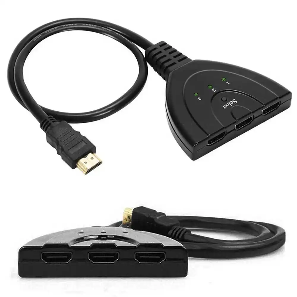 3 Порты и разъёмы Кабель-разветвитель HDMI 1080P Multi Коммутатор Концентратор коробка