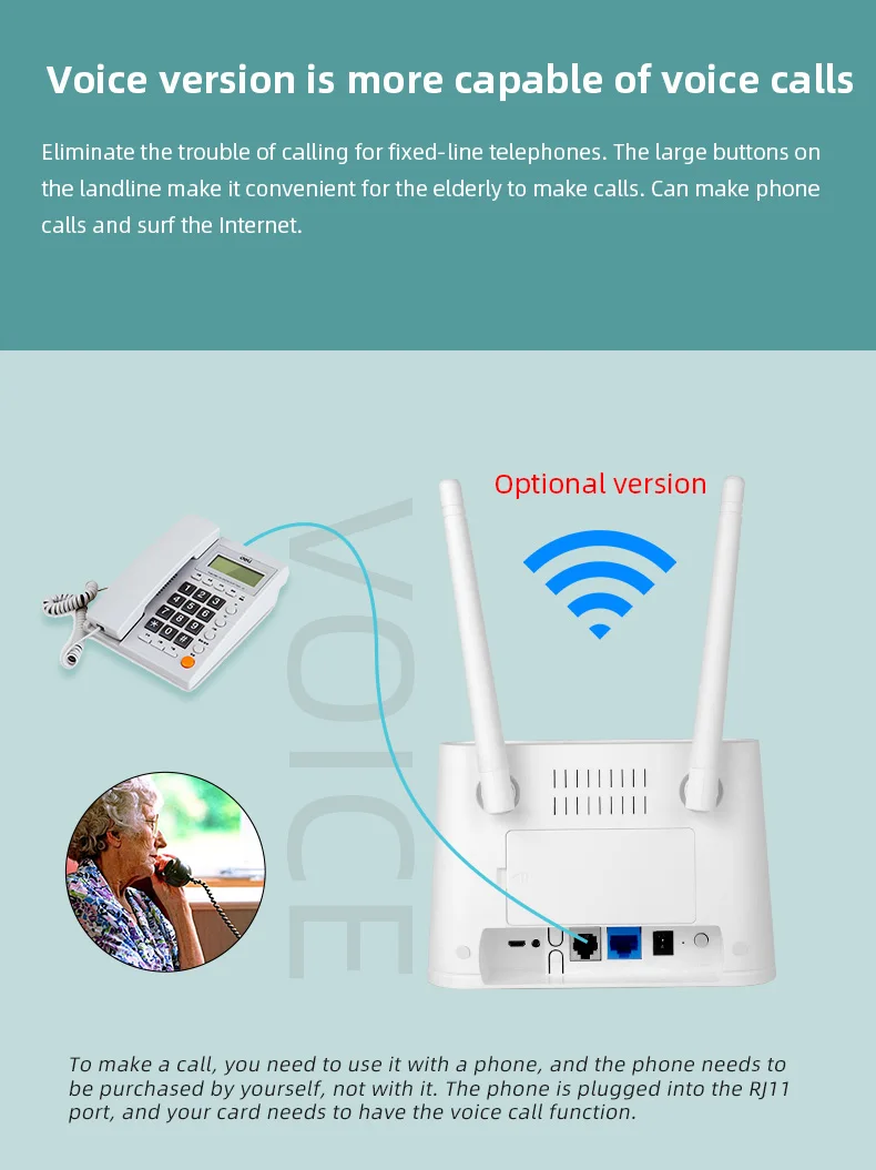high power wifi extender Siempreloca B311 4000MA Pin Router Wifi 4G Sim Không Dây Wi-Fi Router Nhà Kích Sóng 4G RJ45 WAN LAN modem WIFI Router CPE router range extender