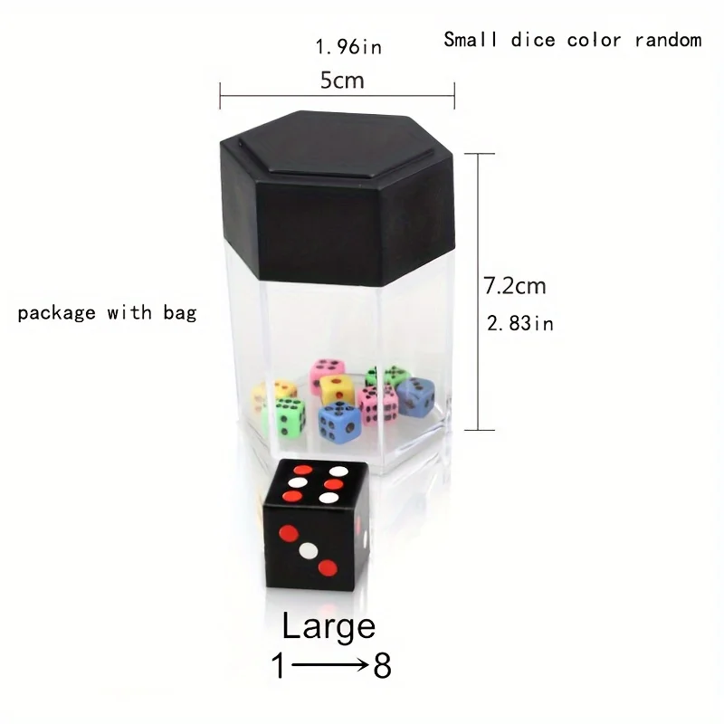 Explode Explosion Dice Easy Magic Tricks For Kids Magic Prop Novelty Funny Toy Close-up Performance Joke Prank Toy 3+ 2