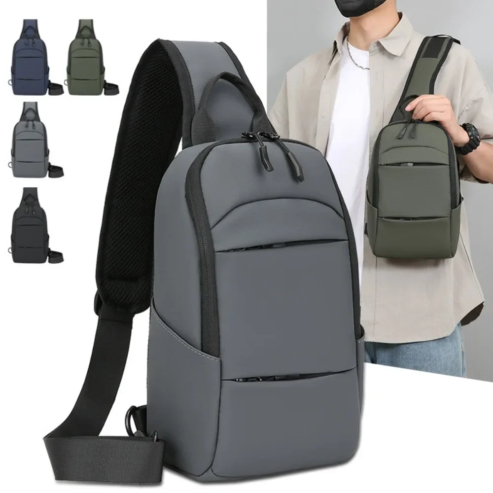 Waterproof Chest Bag Men Large Capacity Phone Bags Male Messenger Sling Pouch Short Trip Strap Pack Multifunction Fanny Packs