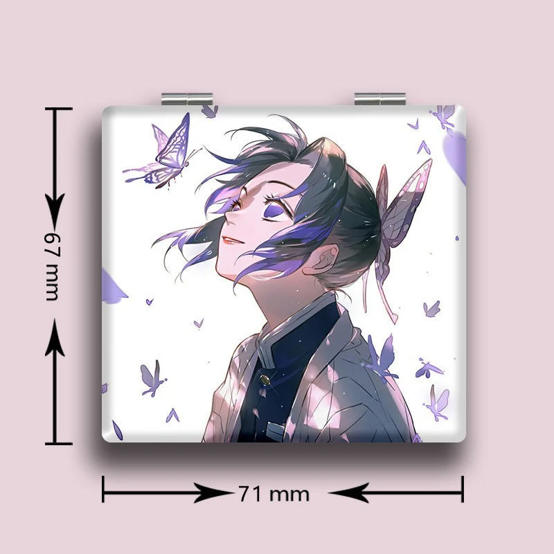 Demon Slayer Folding Double-sided Makeup Mirror 7&times;6cm