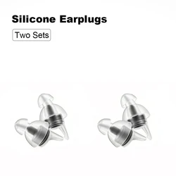 High Fidelity Silicone Noise Cancelling Ear Plugs - Washable & Reusable for Musicians, Motorcycling, Sleeping, Work, Study & Swimming (Black and Black)