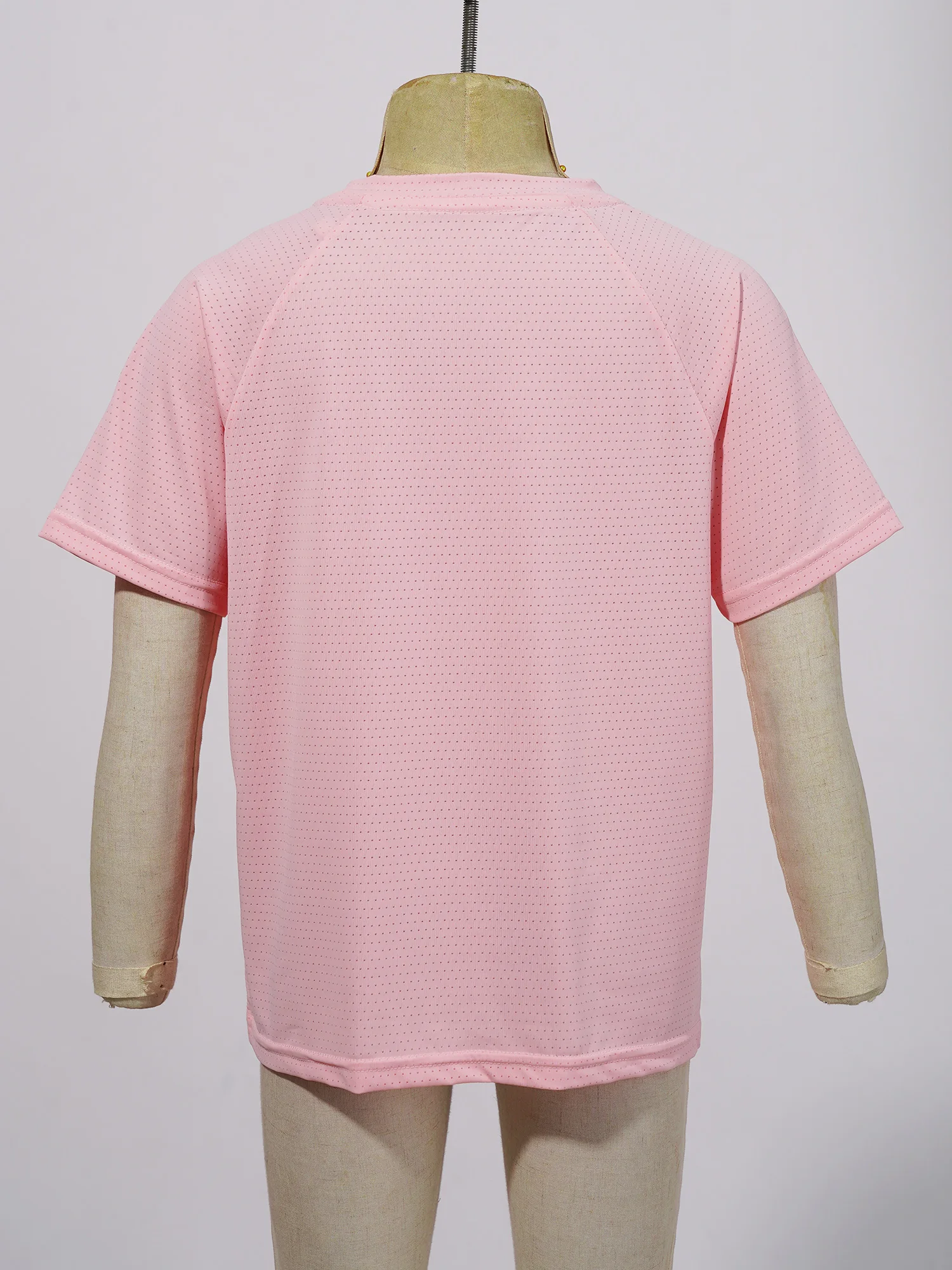 Children Breathable T-shirt Golf Tennis Top Cool Solid Color Short Sleeve Tee Top Kids Boys Girls Running Yoga Sports Tops