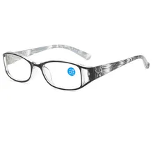  +1.0~4.0 New Unisex Carved Flower Reading Glasses Anti-Blue Light Spring Legs Women Man Eyewear Protector Glasses Presbyopic 