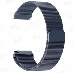 Elegant Milanese Loop - Metal Magnetic Bracelet Strap (22/20mm) - 22MM watch band (Space Gray 21)