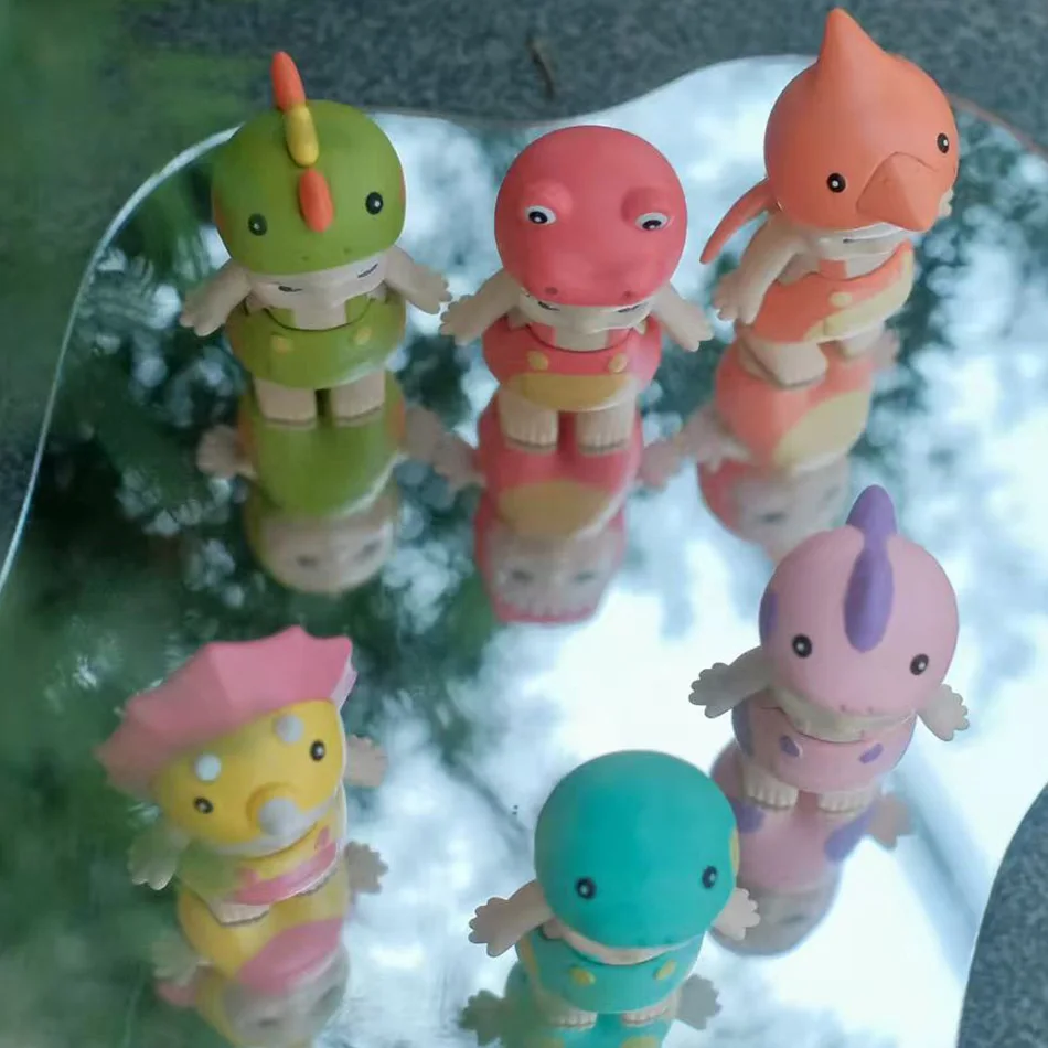 Cute Blind Box Dinosaur Series Mini Anime Figurines Car Ornaments Childrens Christmas Birthday Gifts Mystery Toy 4