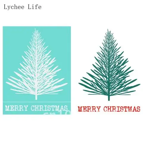 

Lychee Christmas Day Festival Life Self-Adhesive Silk Screen Printing Stencil Mesh Transfers 21x28cm For T-Shirt Diy Home Decor
