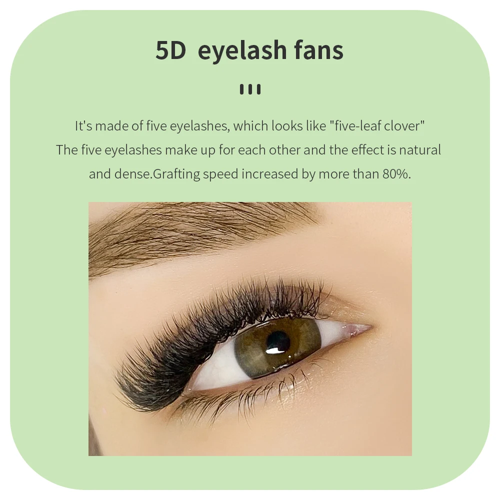 GAHAMACA Cilios W 4D 5D W-shaped Eyelash Extension Automatic Flowering W Lashes C/D Curl High Quality Individual Fake Eyelashes