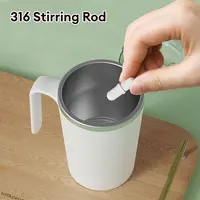 Portable Automatic Stirring Cup Mug Rechargeable Stainless Steel Auto Self Mixing Cup with Lid Self Stirring Travel Mug 5