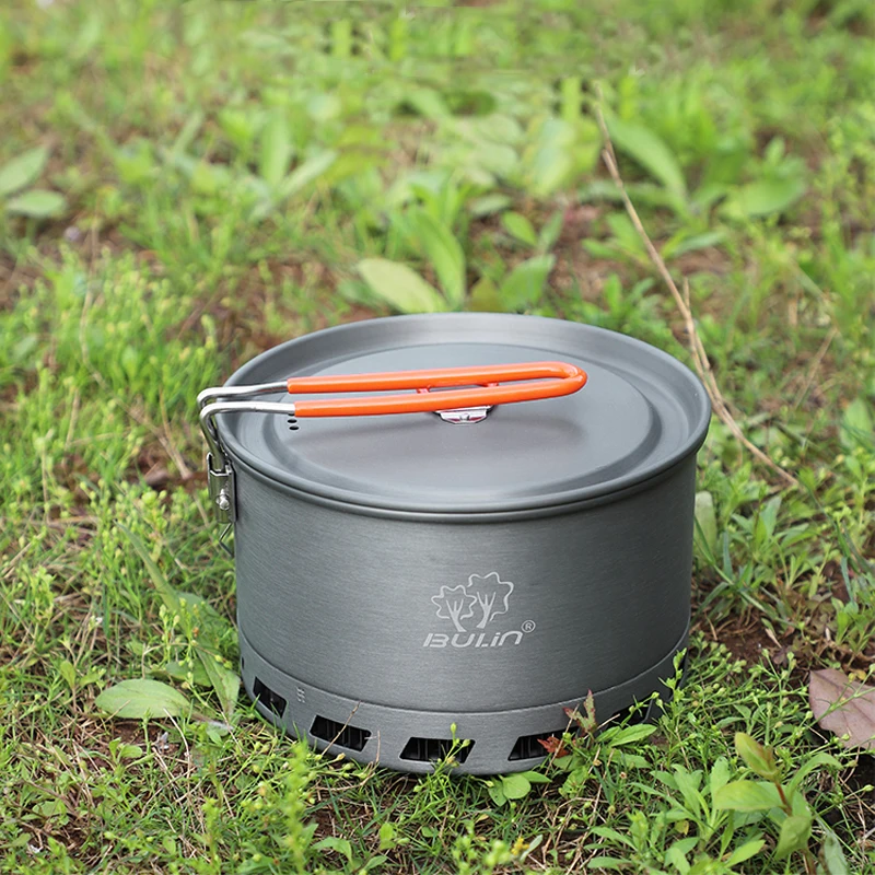 Bulin 2L Aluminum Alloy Ultralight Outdoor Camping Cookware Pot Utensil Cooking Picnic Tableware camping cutlery portable tableware camping cookware portable cutlery outdoor pot titanium tableware