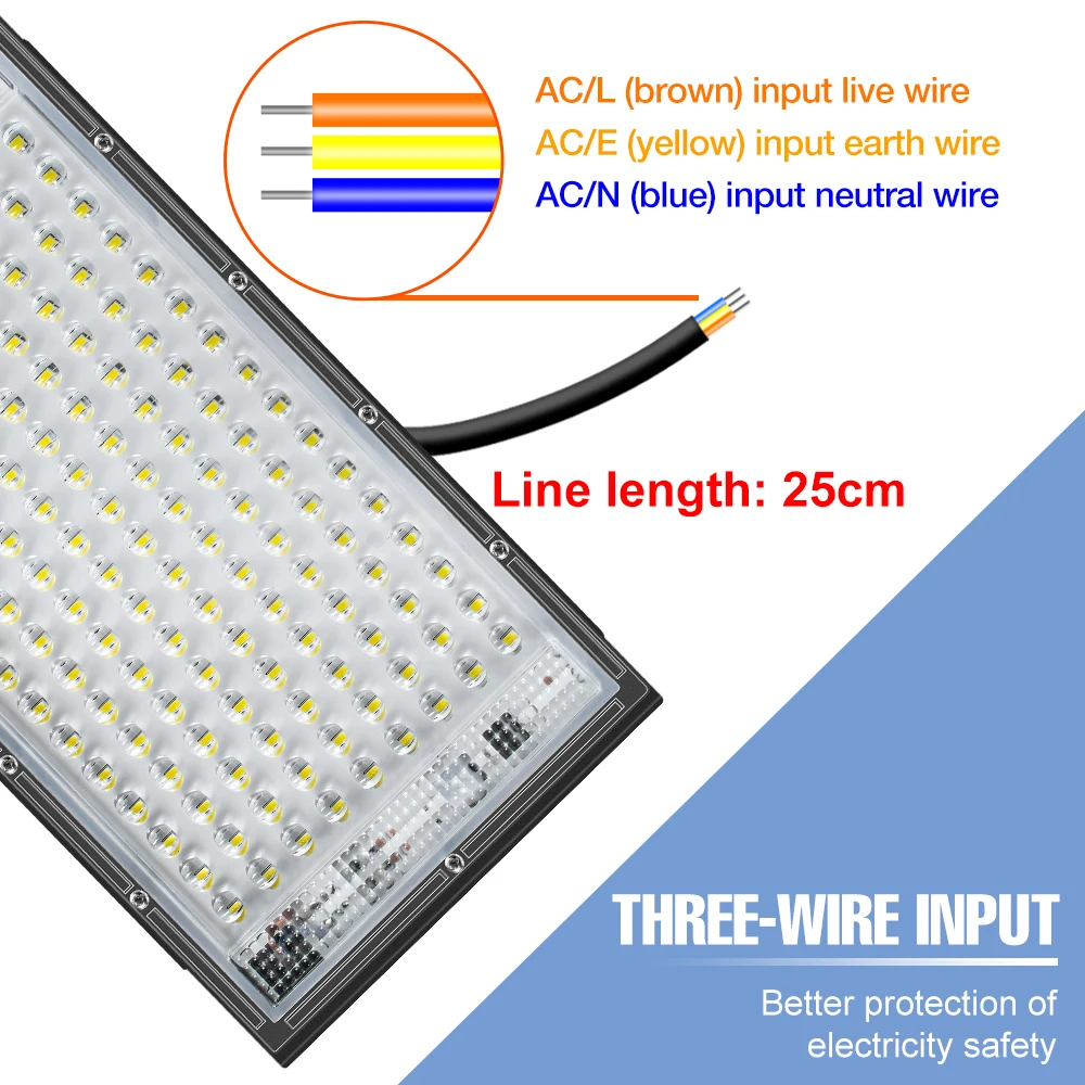 220V LED Street Lamp IP65 Waterproof Spotlights Outdoor Floodlight 200W For Garden Exterior Lighting LED Reflector Wall Light led street lamp