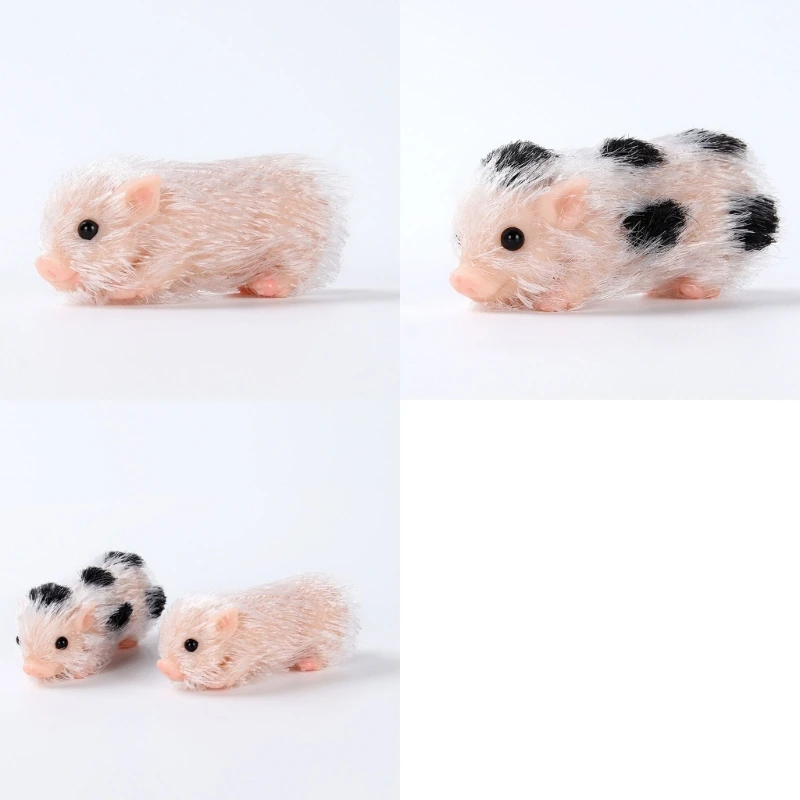 Mini Figure Toys Lovely Realistic Pig Figurine