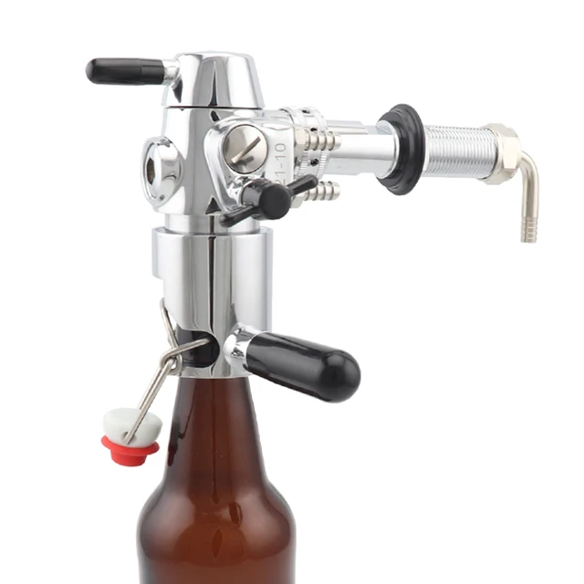 Machine manuelle de remplissage de bouteilles de bière, robinet  anti-mousse, dessus pivotant, remplissage de bouteilles en verre, enlève la  mousse, tour de fût - AliExpress