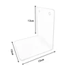 Premium Clear Acrylic Vertical Desktop Book Holder for Textbooks Magazines and Decor Space-Saving Design 3