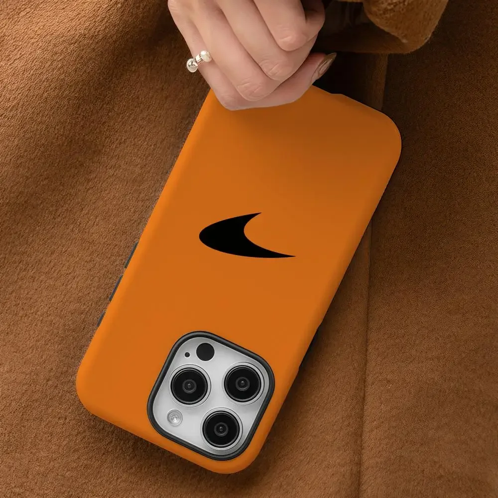 Glossy HD Double-Layer Liquid Back Film Hard Shell Sports Car Phone Case