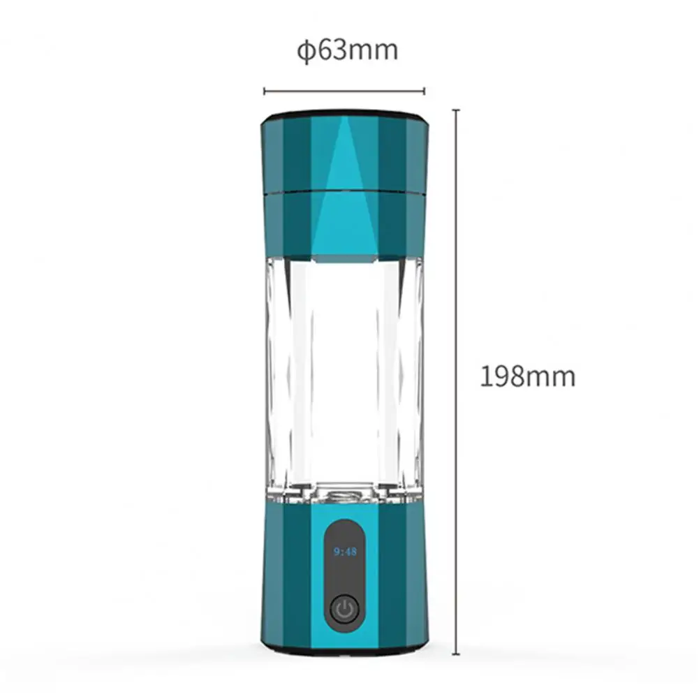 208ml Hydrogen Water Bottle Generator 6000-8000 PPB Portable Hydrogen Water Ionizer Machine with PEM Technology