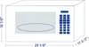 OM-1600K 1.6 cu. ft. Over-the-Range 30” Microwave Oven 1000 Watts, with Surface Light, 2 Speed Vent System, Touch-pad Co 4