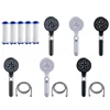 5 Modes High Pressure Showerhead SPA Shower Head One-Key Stop Portable Shower Head Water Massage Eco Shower Bathroom Accessories 6