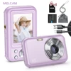 Digital Camera for Beginners, 1080P FHD Camera, 44MP Point and Shoot Digital Camera with 32GB SD Card, Gifts for Teens, Purple