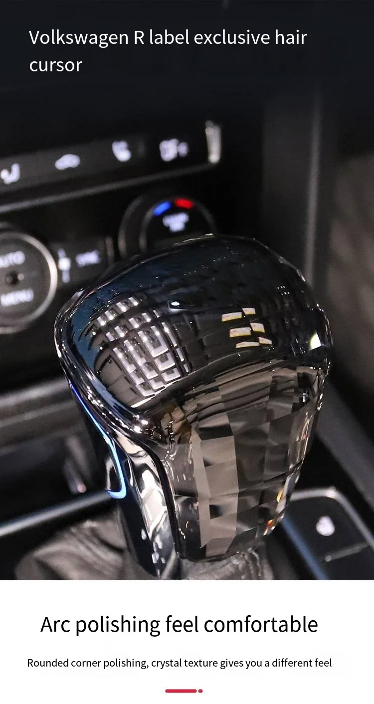 Crystal Shift Knob, Suitable For Volkswagen Series Scirocco, Passat, Touareg, Po
